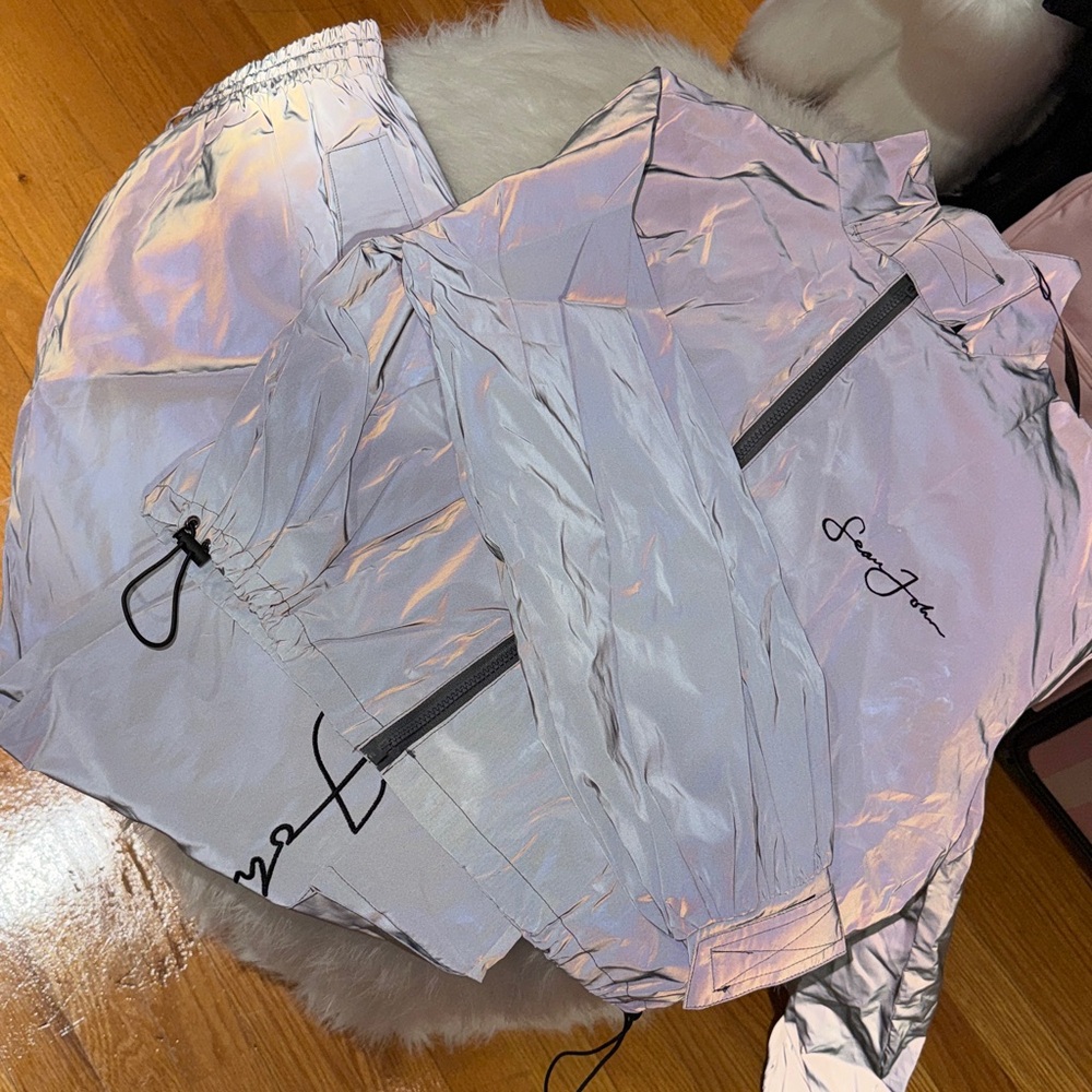 2020 Sean John Missguided Gray Reflective Set Small 4 pants 0 top New Defect